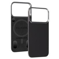 Liavec Carbon Layer Magsafe Aramid Fiber dėklas skirtas Iphone 17 Pro Max juodas