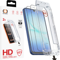 Tel Protect Dust-Free Easy Fit Full Glue 6D grūdintas stiklas skirtas Samsung Galaxy A16/A17 4G/5G juodas - 2 vnt.