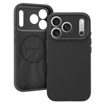 Liavec Silk Shield dėklas su metaliniu kameros rėmeliu, skirtas Iphone 17 Pro juodas