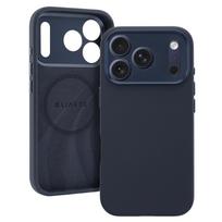 Liavec Silk Shield dėklas su metaliniu kameros rėmeliu, skirtas Iphone 17 Pro Max tamsiai mėlynas