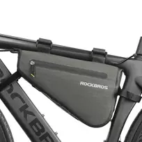Rockbros AS-017 dviračio rėmo krepšys 5 l - tamsiai žalias