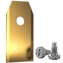 Automatinės vejapjovės peiliukai, 35x18x0.75 mm, padengti titanu, 30vnt.