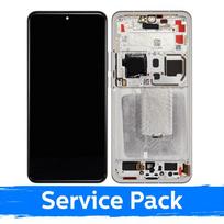 Ekranas skirtas Xiaomi 15 Ultra su rėmeliu / White / (Service Pack)