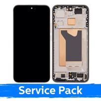 Ekranas skirtas Xiaomi 15T su rėmeliu / Gold / (Service Pack)