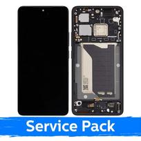 Ekranas skirtas Xiaomi Poco F7 Ultra su rėmeliu / Black / (Service Pack)