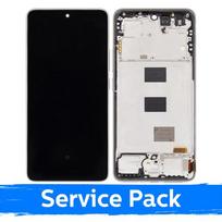 Ekranas skirtas Xiaomi Redmi Note 14 5G / Poco M7 Pro 5G su rėmeliu / Lunar Dust / (Service Pack)