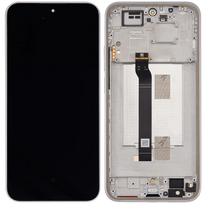 Ekranas skirtas Xiaomi Redmi Note 15 Pro 5G su rėmeliu / Titanium / (Service Pack)