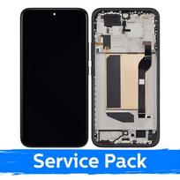 Ekranas skirtas Xiaomi Redmi Note 15 Pro+ 5G su rėmeliu / Black / (Service Pack)