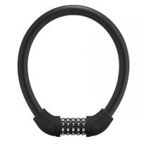 Rockbros RKS870-BK dviračio spyna su kodu ir 85 cm plieniniu trosu – juoda