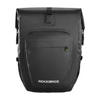Rockbros AS-001 vandeniui atsparus 27 l dviračio bagažinės krepšys – juodas