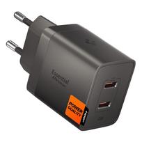 Spigen Essential EE472EU-GAN 2 jungčių 47 W sieninis įkroviklis – tamsiai pilkas
