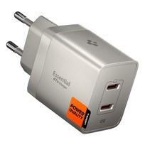 Spigen Essential EE472EU-GAN 2 jungčių 47 W sieninis įkroviklis – titano spalvos