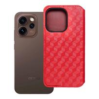 Atverčiamas dėklas Oppo Reno 15 Pro 5G Cubic Book, raudonas