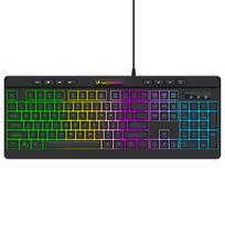 Wozinsky WKG-1044 laidinė membraninė žaidimų klaviatūra, su apšvietimu – juoda