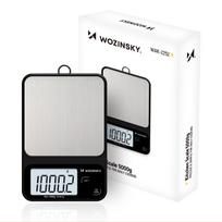 Wozinsky WAK-2252 virtuvinės svarstyklės su dideliu LCD ekranu, iki 5 kg – juodos
