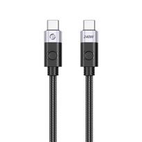 Orico CC240 USB-C–USB-C, USB4, 240 W, 40Gbps, 8K 60 Hz laidas, 0,5 m – juodas