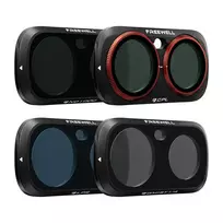 Freewell Everyday 4 filtrų rinkinys Insta360 Luna Ultra kamerai: ND1000 / CPL / Glow Mist 1/4 / LPR