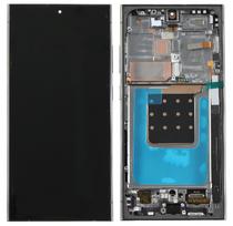 Samsung Galaxy S24 Ultra (S928) OLED ekrano modulis su jutikliniu stiklu ir titano juodos / mėlynos / žalios spalvos rėmeliu (1:1 OEM)