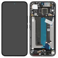 Originalus juodas Xiaomi Poco X8 Pro Max 5G ekrano modulis su jutikliniu stiklu ir rėmeliu (serviso pakuotė)