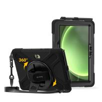 Tvirtas apsauginis dėklas Crong Defender Plus, skirtas Samsung Galaxy Tab Active5 Pro 10,1″, juodas