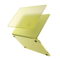 Spigen AirSkin dėklas, skirtas „MacBook Neo 13" 2026“ – matinis geltonas