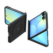 Spigen AirSkin Aramid MagFit MagSafe dėklas, skirtas „Samsung Galaxy Z Flip 8“ – juodas