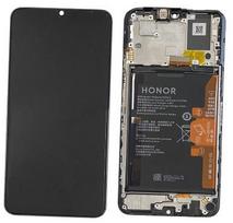 Originalus Huawei Honor X7a LCD ekrano ir jutiklinio skydelio modulis su rėmeliu ir akumuliatoriumi, juodas (gamintojo serviso pakuotė)