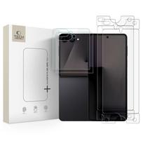 „Tech-Protect“ apsaugų rinkinys, skirtas „Samsung Galaxy Z Flip 7 / 8“: „Glass Fit+“ grūdintas stiklas, 2 vnt., ir „Hydro Flex+“ hidrogelio plėvelė, 2 vnt.