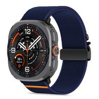 Tech-Protect Nylon Clasp dirželis, skirtas „Samsung Galaxy Watch Ultra 47 mm“ – tamsiai mėlynas