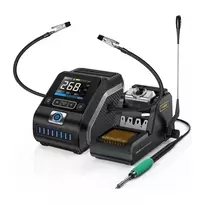FNIRSI DWS-200 200 W litavimo stotelė, F245/F210 rinkinys su 9 antgaliais