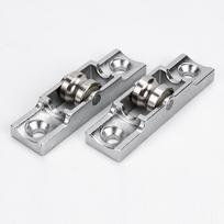 4pcs Zinc alloy Flat/Concave Wheel Slide Doors Window pulley U-type Ball Bearing Wheel Roller Plastic steel Hardware Accessories