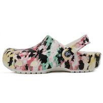 Crocs Classic Tie-Dye Mania Clog Black Pink Green Yellow White Multicolor Comfort Slip On Clogs Unisex 206479-928 38-39
