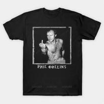 Brand man tee shirt black tshirts for mens Phil Collins T Shirt unisex cotton summer short sleeve fashion Oversized tee-shirt S juoda