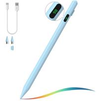Rechargeable Universal Stylus Pen Tablet Touch Screen Pen Mobile Phone Active Pencil for Android/iOS/Windows with Power Display mėlyna
