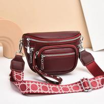 Luxury Brand Designer Women's Small Waist Bag Fashionable Simple Shoulder Bag Versatile Classic Crossbody Bag raudona
