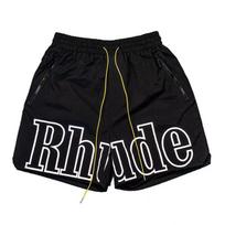 Cross-border European and American trendy brand RHUDE letter 3M reflective casual sports shorts men's and women's American high street beach pants S juoda