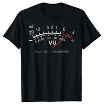 S5xl Meter Music Sound Dj Retro Vintage Classic T Shirt Unisex Casual Short Sleeve Tees Tops Harajuku Analog Audio Unisexs Clothing S įvairiaspalvis