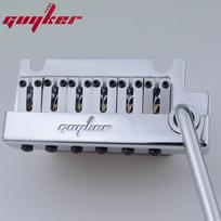 Guyker Neužrakinamas 2 taškų gitaros tremolo tiltelis Stygų tarpas 10,8 mm Dvigubo vibrato gitaros tiltelis su žalvariniu balneliu Žalvarinis blokas white