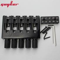 5 stygų Šiek tiek reguliuojamas stygų tarpas Be galvos bosinės gitaros tiltelis Juodas pagrindas CNC apdirbimas Su stygų fiksatoriumi gray