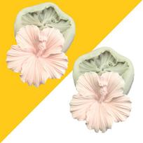 Hibisko formos „pasidaryk pats“ formelės, Fondanto formelės, Šokolado formelės, Tortų dekoravimo įrankiai, Silikoninė medžiaga, Rankų darbo kepimo reikmenys 1