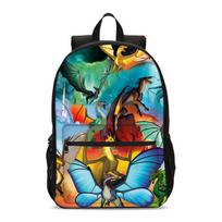 Popular SALE Wings of Fire Backpack Schoolbag Boys and Girls Backpack Lightening Zipper Shoulders The Best Gift Camping Rucksa blue