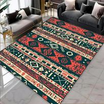 Modern Abstract Area Rug Large Size High-Density Washable Non-Slip Carpet Easy Clean Floor Mat Soft Home for Living Room Bedroom 40x60cm