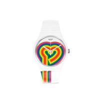 SWATCH Unisex 41mm White Watch SUOW171 SUOW171 White white