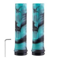 Bike Handlebar Grips Shock Absorbing Bicycle Handle Bar Grips MTB Mountain Bike Handlebar Cover for 22.2mm Handlebar raudona