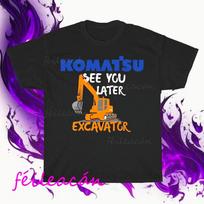 Brand New Komatsu Excavator Logo American T-Shirt Funny Size S to 5XL 4XL