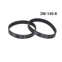 2 vnt paskirstymo pavaros diržas 2Gt/2M perimetras 140 142 150 160 180 mm plotis 6 mm sinchroninio konvejerio atsarginė dalis dulkių siurbliui black