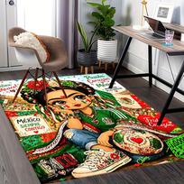 1pc Frida Kahlo Mexico Carpet Rug for Bedroom Living Room Decor Sofa Home Game Area Rug Non-slip Floor Mat. D7220181 40cm x 60cm