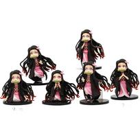 Anime Demon Slayer Figūrėlė Veiksmo Figūrėlė Kamado Nezuko PVC Modelis Žaislai Lėlė Kolekcionuojama Figūrėlė black