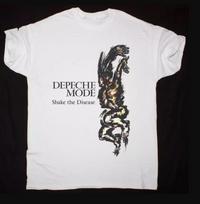 DEPECHE MODE SHAKE THE DISEASE T-Shirt Short Sleeve White Cotton S to 2345Xl Unisex T-Shirt M black