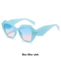 Summer Retro Sunglasses Cat Eye Brand Shades Polygon Women White Casual Traveling Ladies Cat Eye Sunglasses Points Oculos
